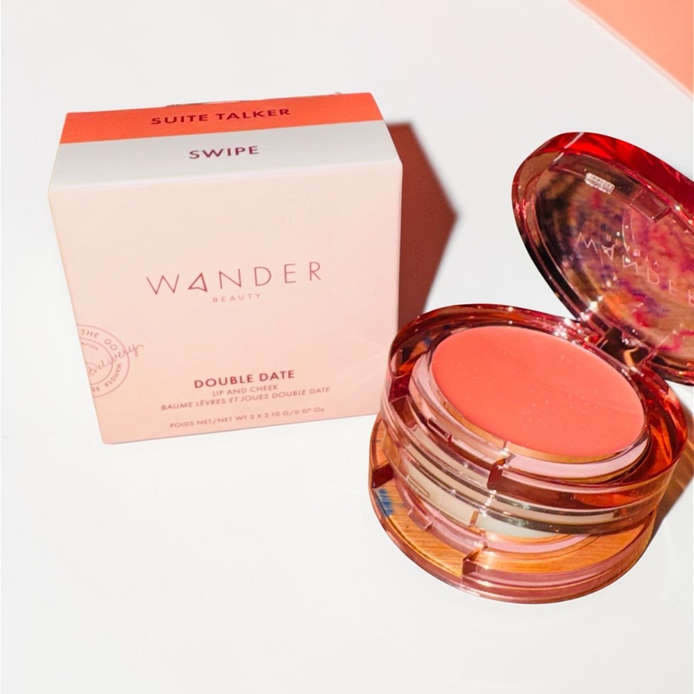 Wander Beauty Double Date Lip and Cheek Tint - Coral Peach